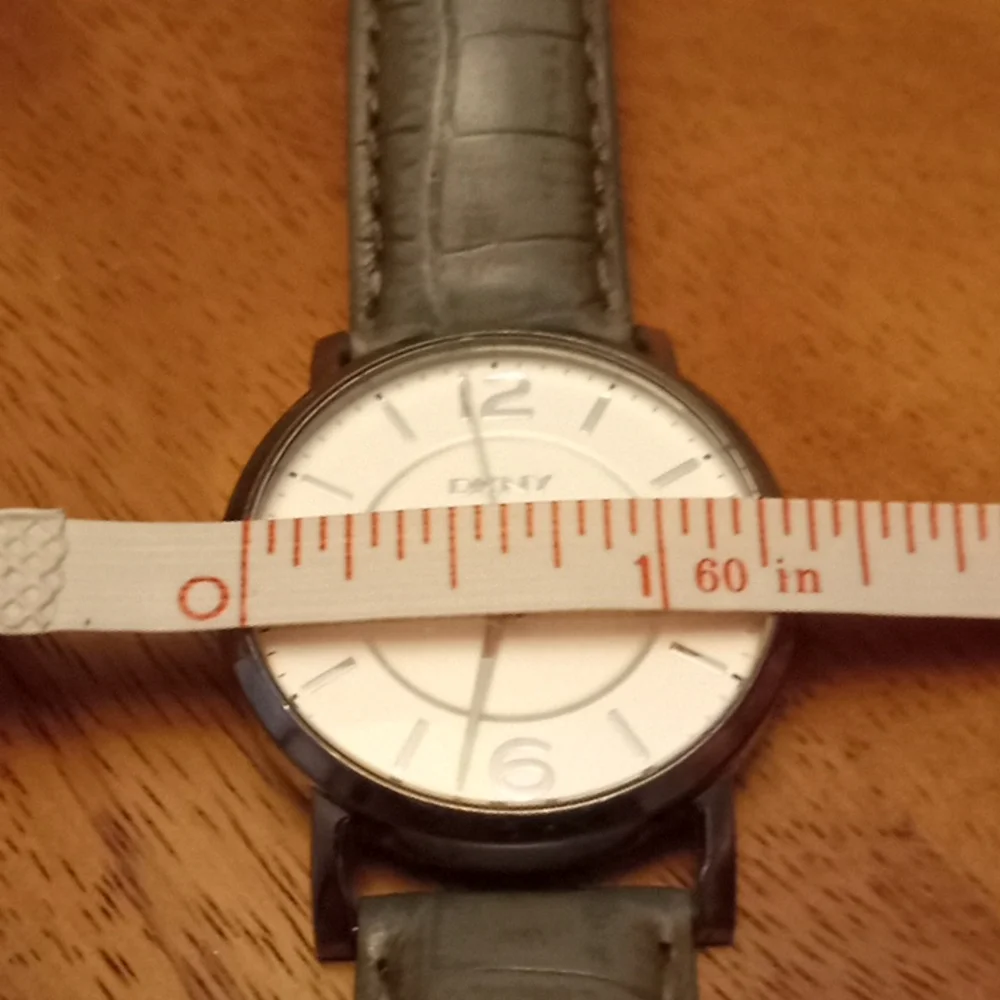 DKNY Donna Karen Watch w/Gray Leather Band